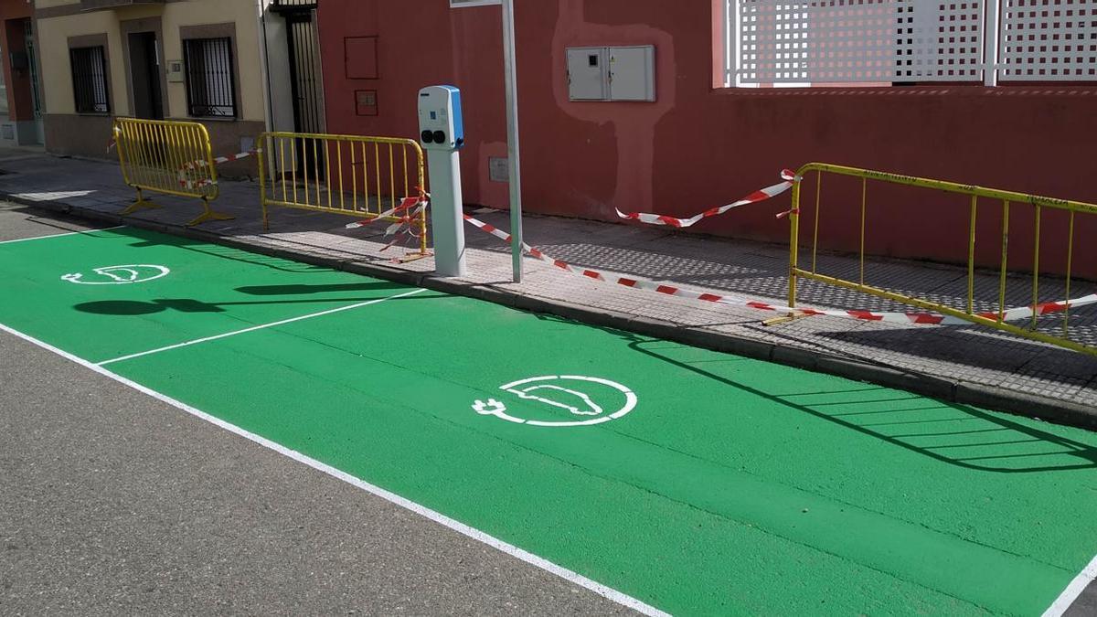 Punto de recarga de coches eléctricos