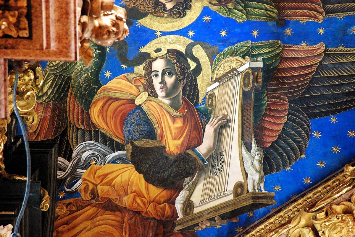 Los ángeles músicos de la Catedral de Valencia.