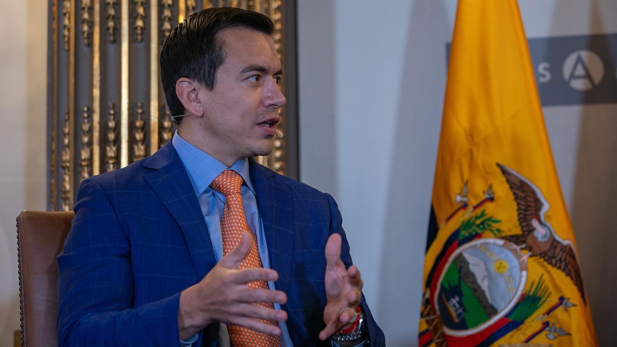 Archivo - El presidente de Ecuador, Daniel Noboa