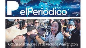 La portada de EL PERIÓDICO del 16 de enero de 2026