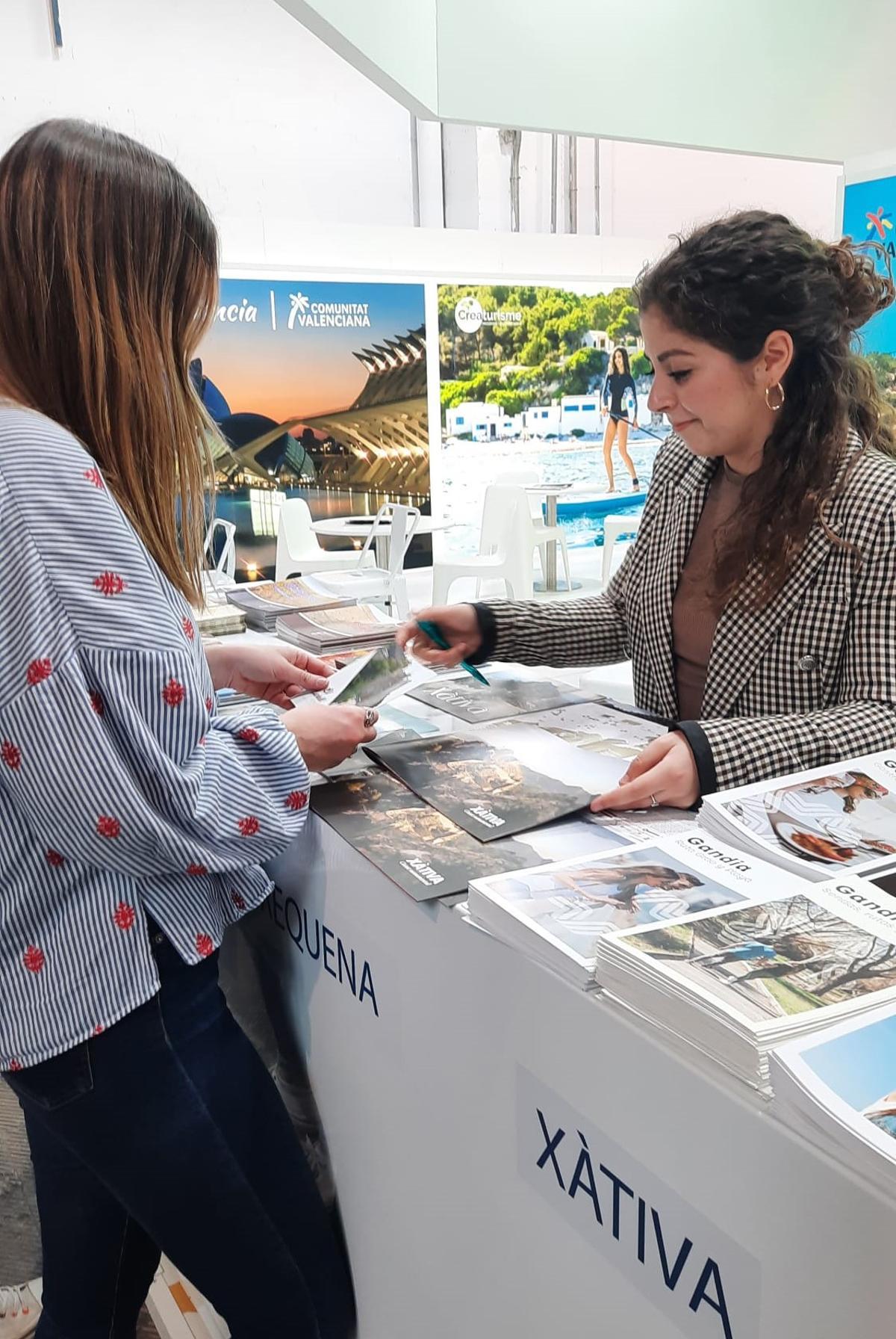 Stand de Xàtiva en la Feria Nacional de Turismo B-Travel.