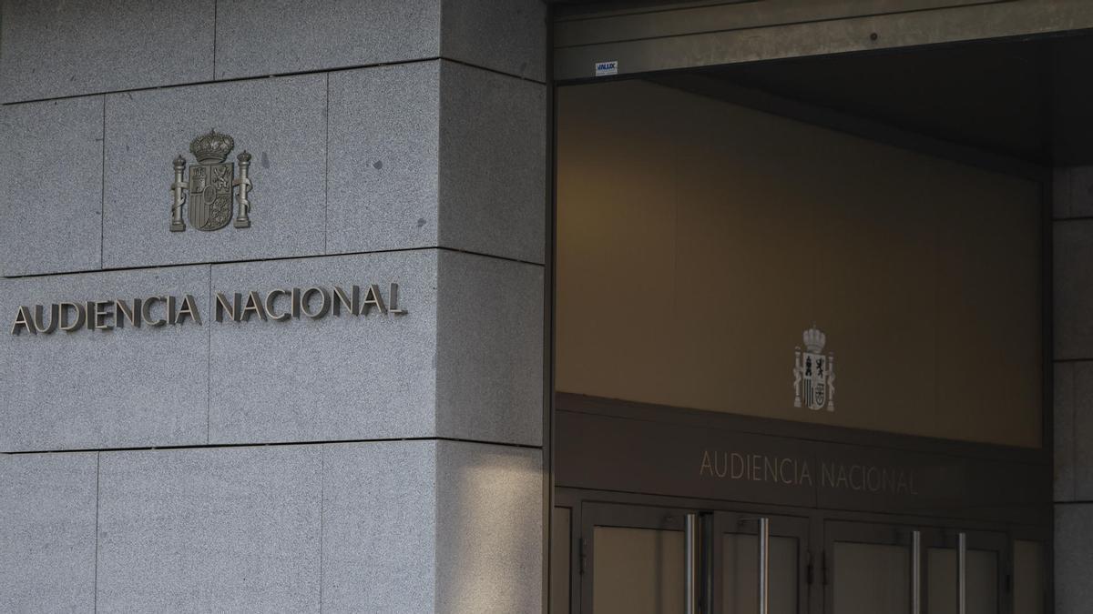 Entrada de la Audiencia Nacional de Madrid en una imagen de archivo