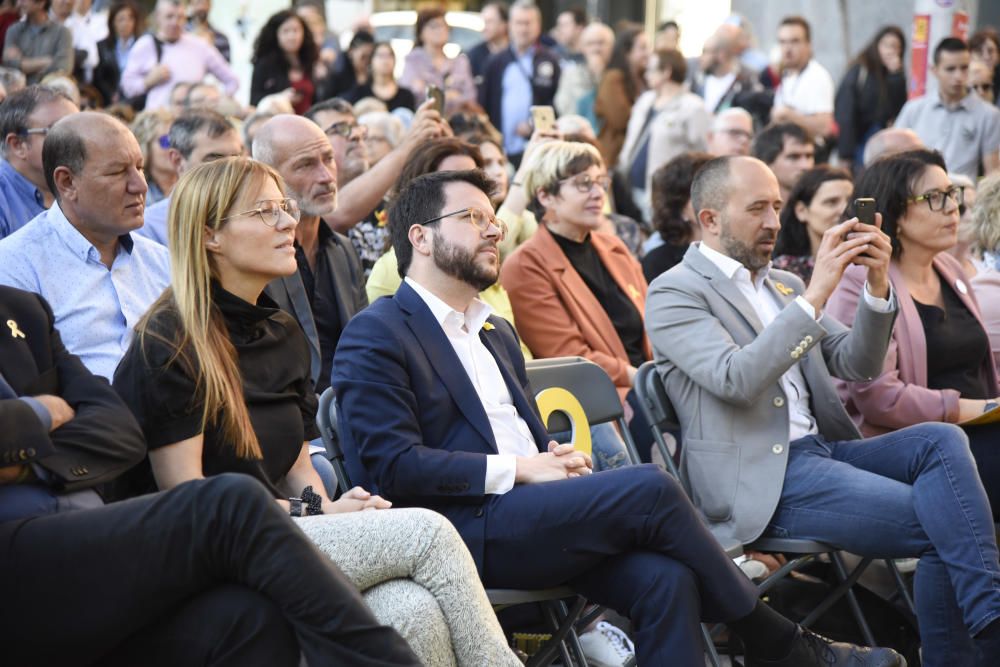 Pere Aragonès a Manresa en l'acte central d'ERC per al 26-M