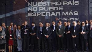 Acto empresarial Quiero Corredor celebrado en Barcelona.