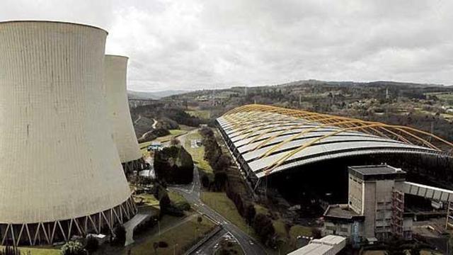 Vista aérea de la central térmica de As Pontes.
