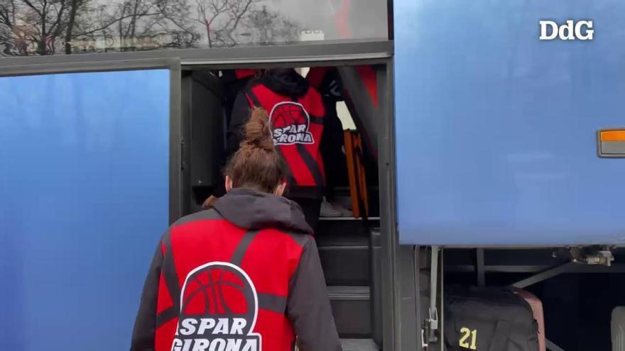 Vídeo| L'Spar Girona marxa cap a València per jugar la Copa de la Reina