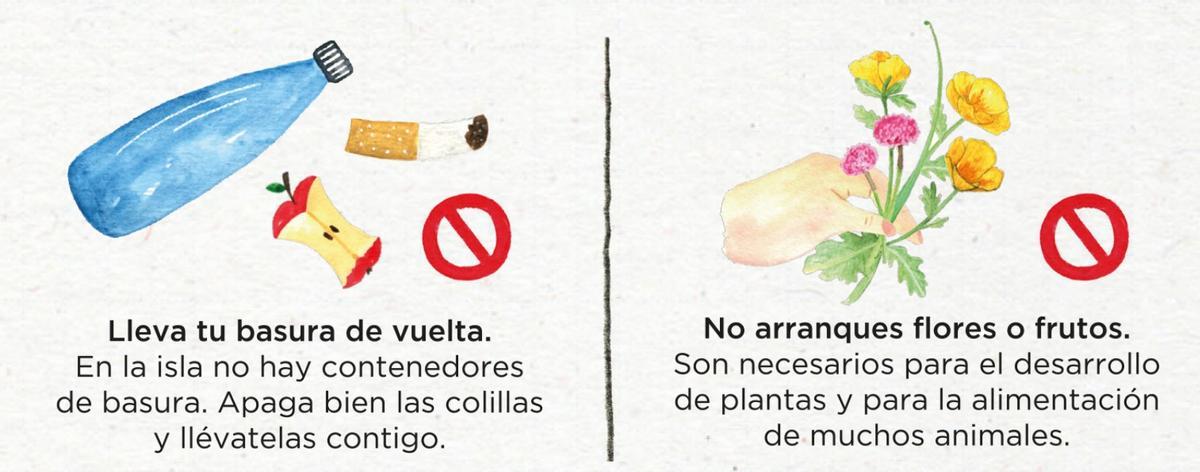 Prohibiciones en las islas Cíes.