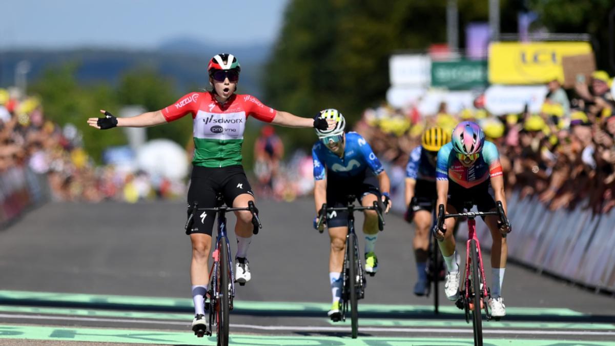 El esprint final de la quinta etapa del Tour.