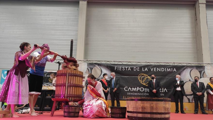 El Campo de Borja celebra la Fiesta de la Vendimia con la perspectiva de una buena cosecha