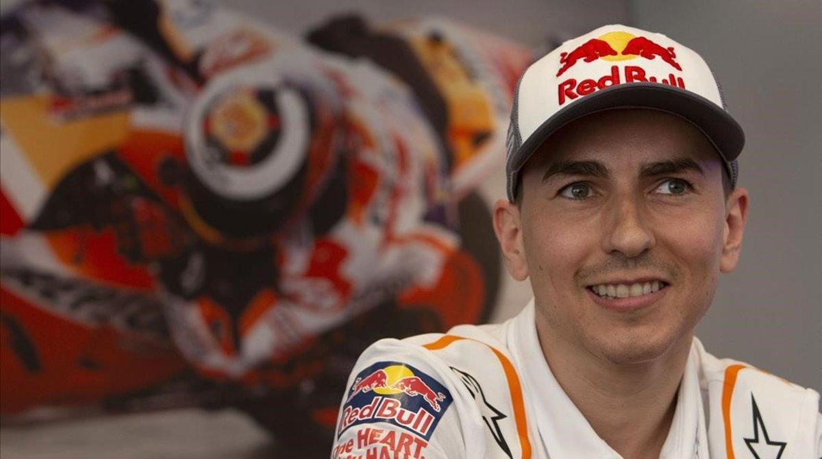 El pentacampeón mallorquín Jorge Lorenzo, compañero de Marc Márquez en el equipo campeón de MotoGP Repsol Honda.