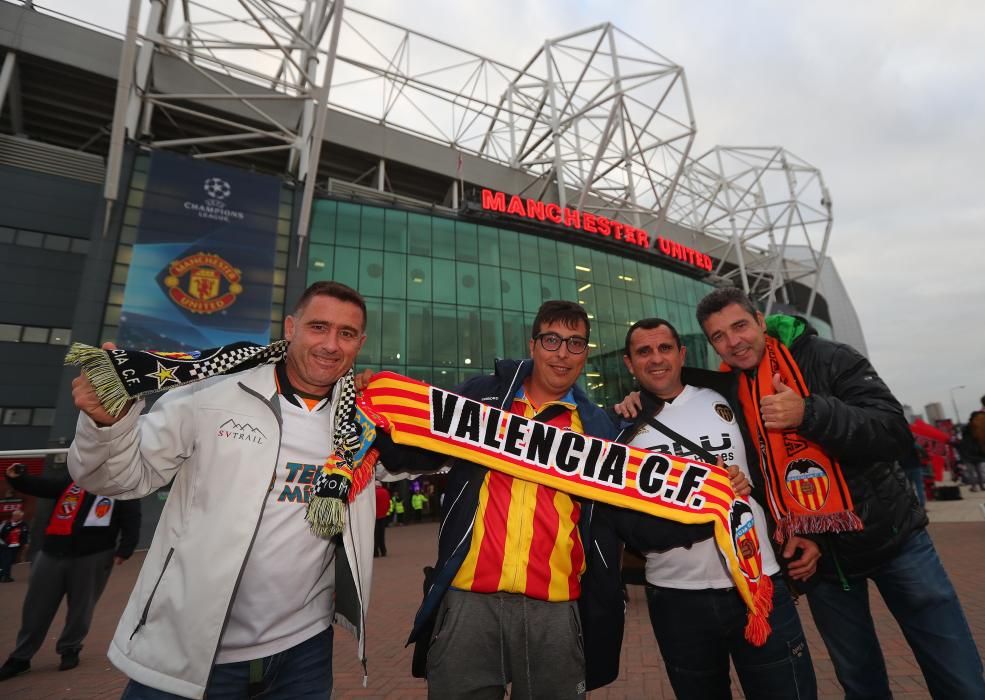 La afición del Valencia CF toma Mánchester