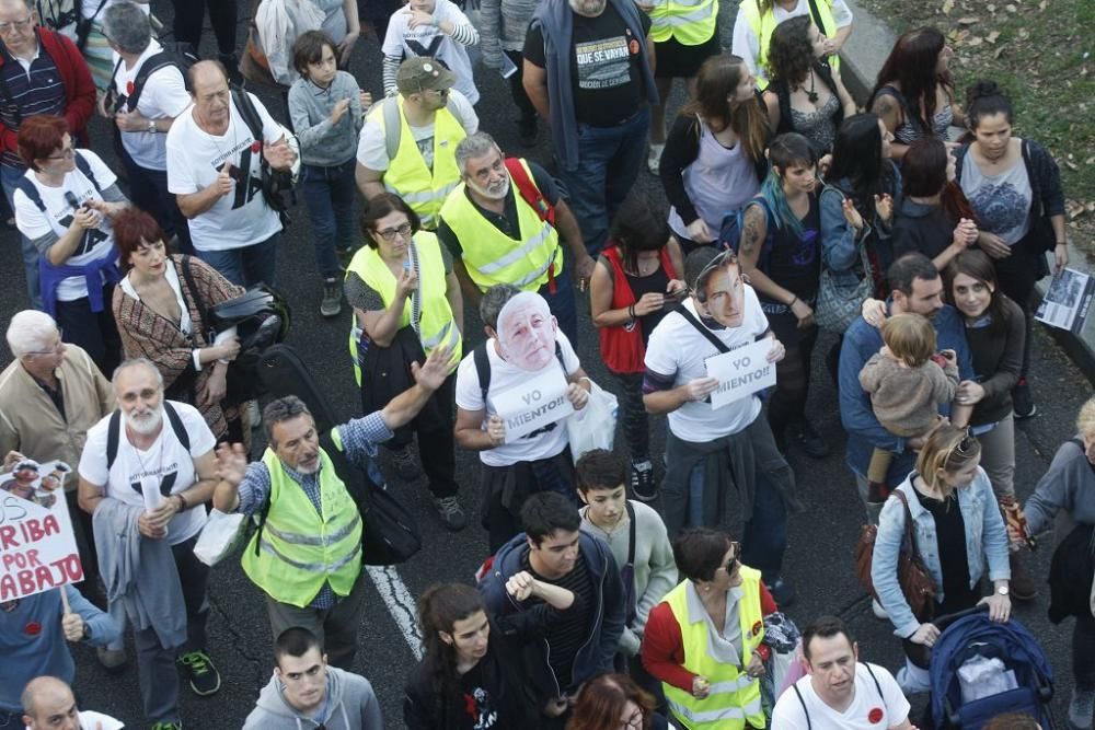 Manifestación contra el muro de Murcia en Madrid