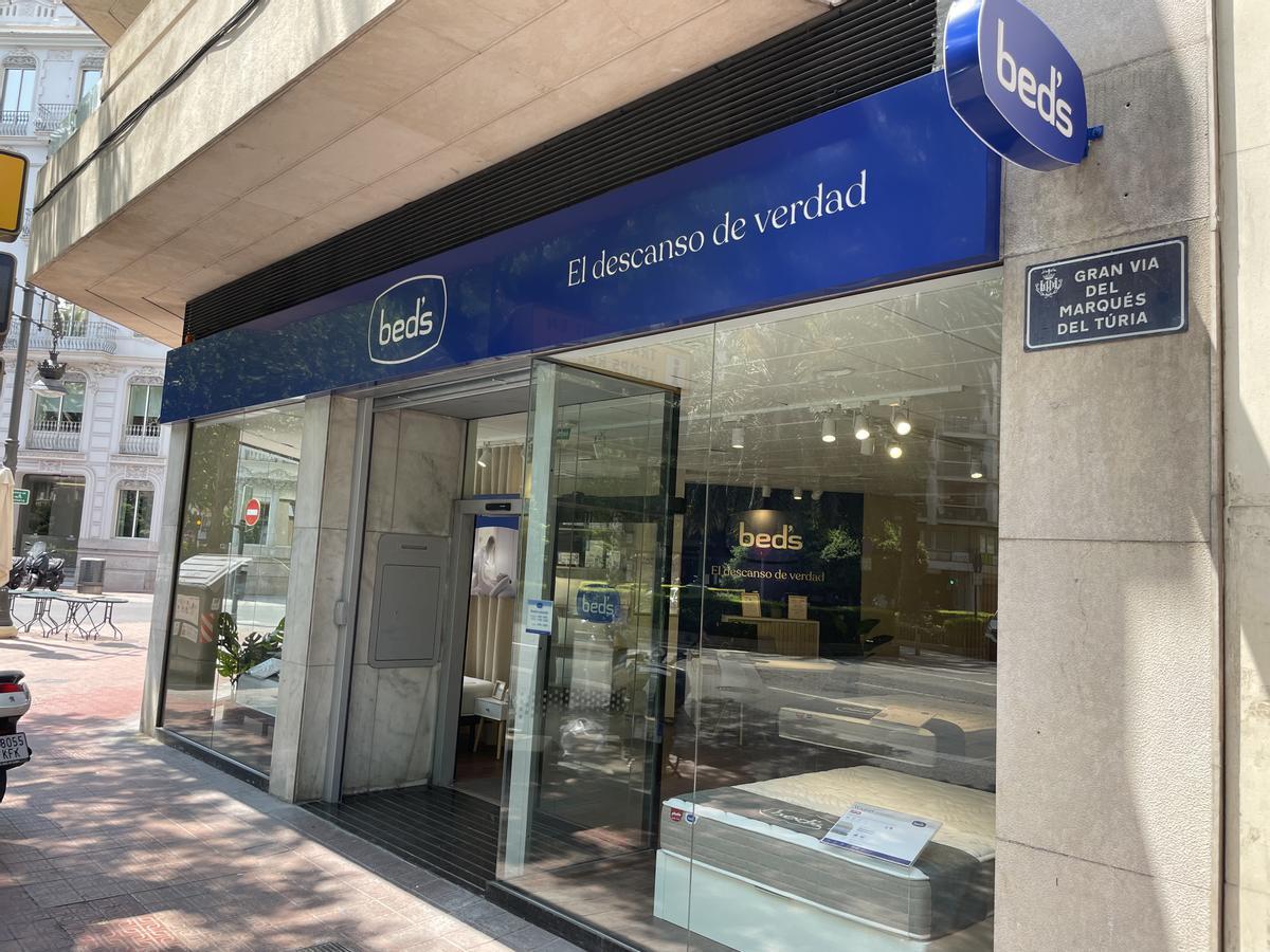 La nueva tienda Bed’s se encuentra en el número 21 de la Gran Vía del Marqués del Turia.