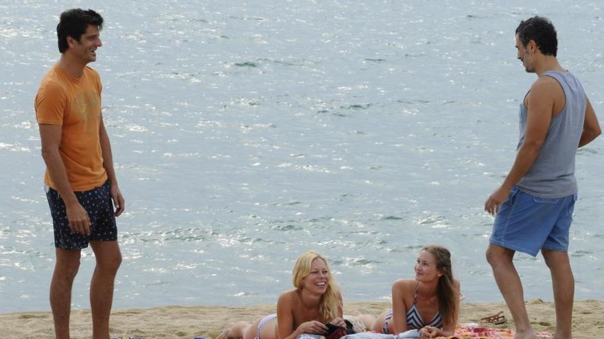 La platja barcelonina de  la Nova Mar Bella acull el rodatge d&#039;«El crac»