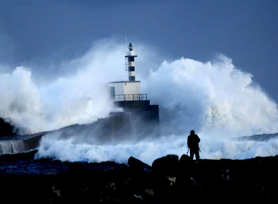 Temporal de viento y oleaje en Asturias