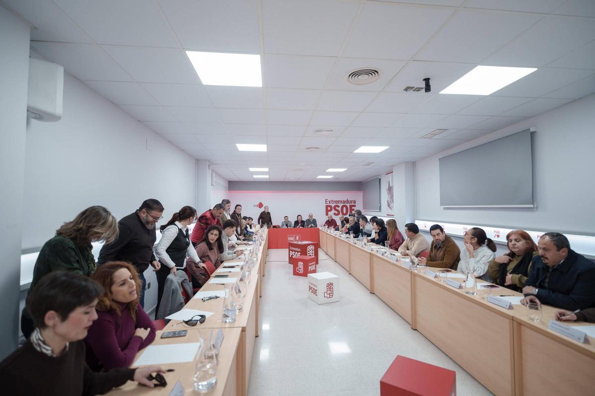 FOTOGALERÍA | Reunión de la Ejecutiva del PSOE este lunes en Mérida