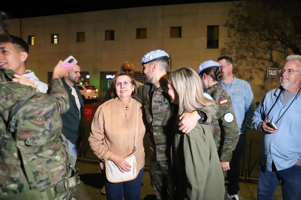 La llegada de los militares de la BRI X desde el Líbano