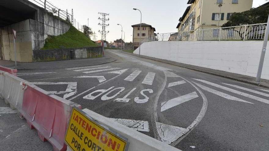 La calle El Roble, que quedará cortada al tráfico el martes.