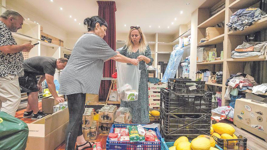 Se desploman en Mallorca los donativos de dinero y alimentos para los refugiados ucranianos