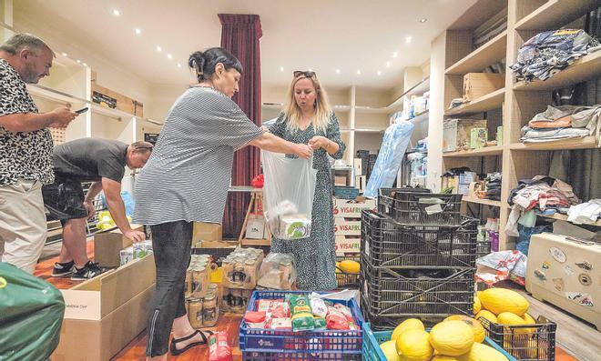 Refugiados ucranianos en la asociación Amar Ucraïna