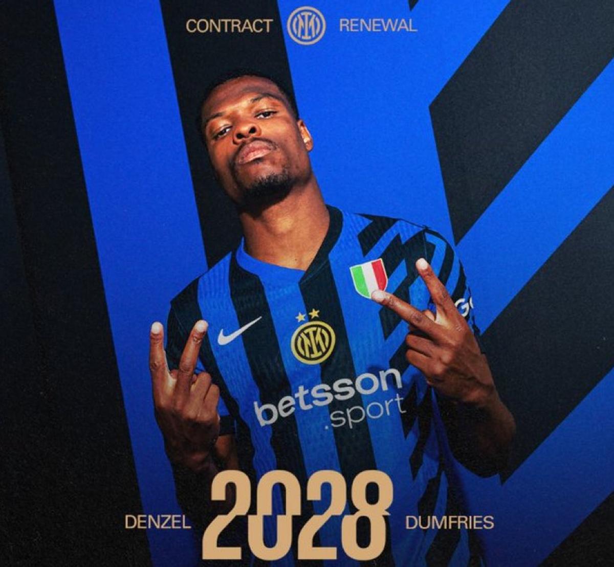 Denzel Dumfries renovado con el inter