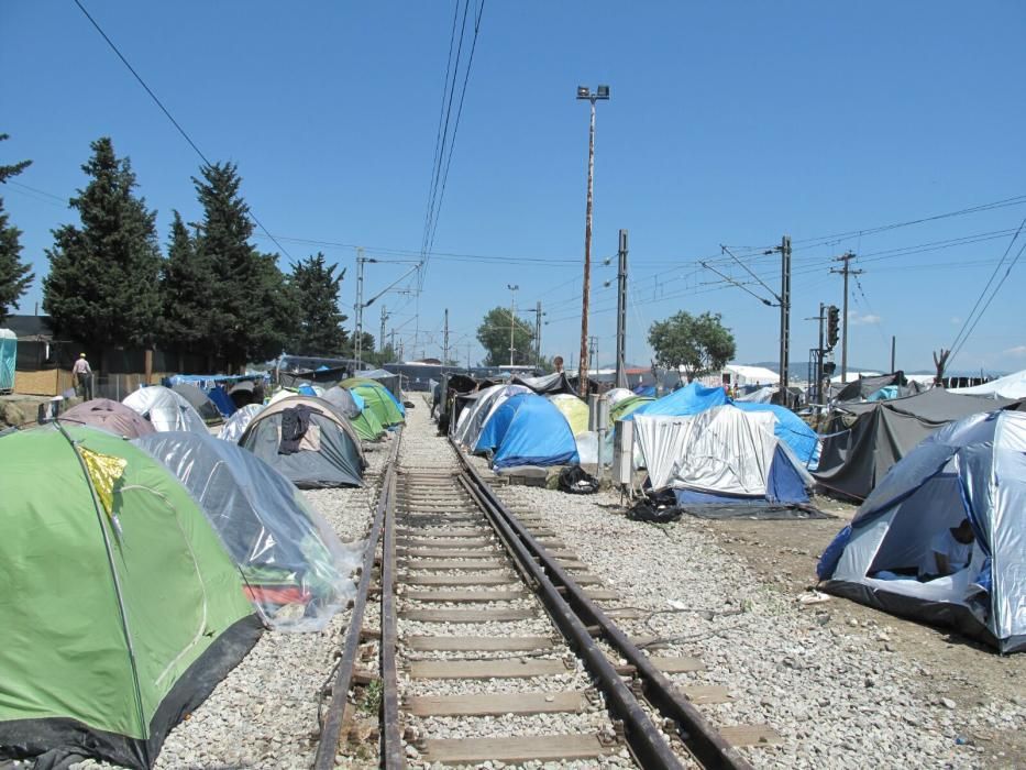 Panorámica del campo de refugiados de Idomeni