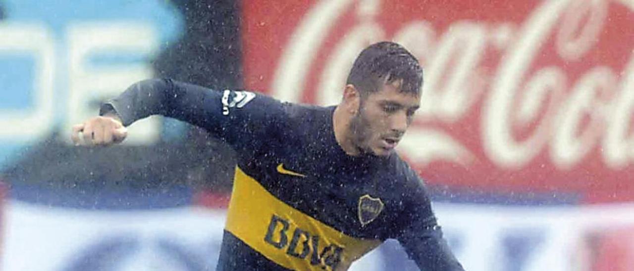 Gonzalo Castellani, durante un partido con Boca Juniors.