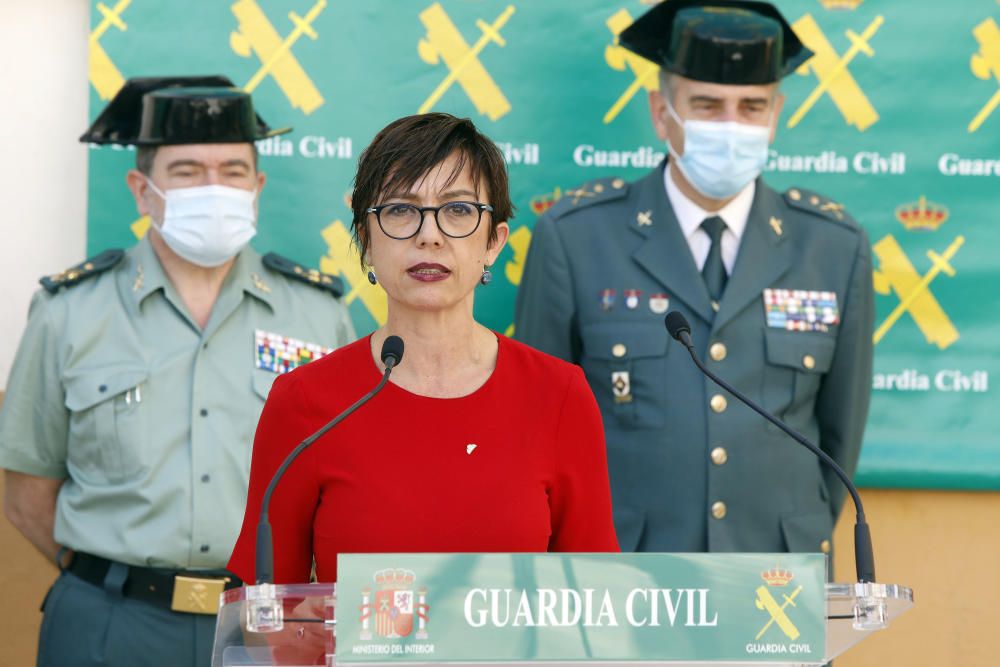 La directora general de la Guardia Civil, María Gámez, informa de la Operación Face MaskSK,