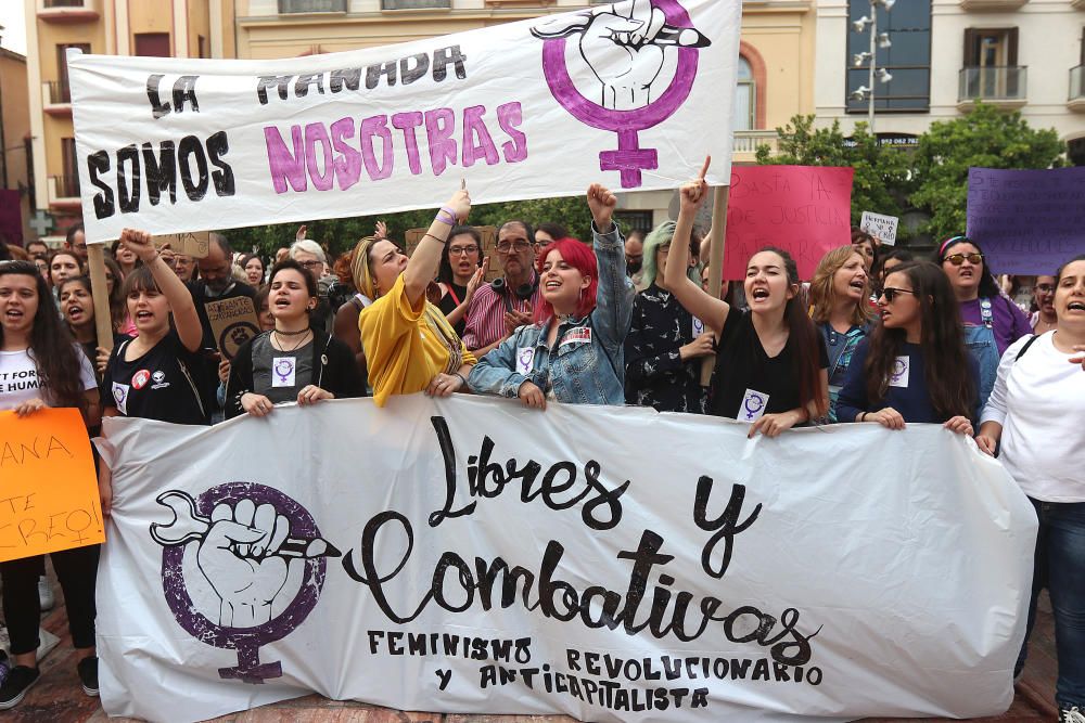 Manifestación en Málaga contra la sentencia de la Manada