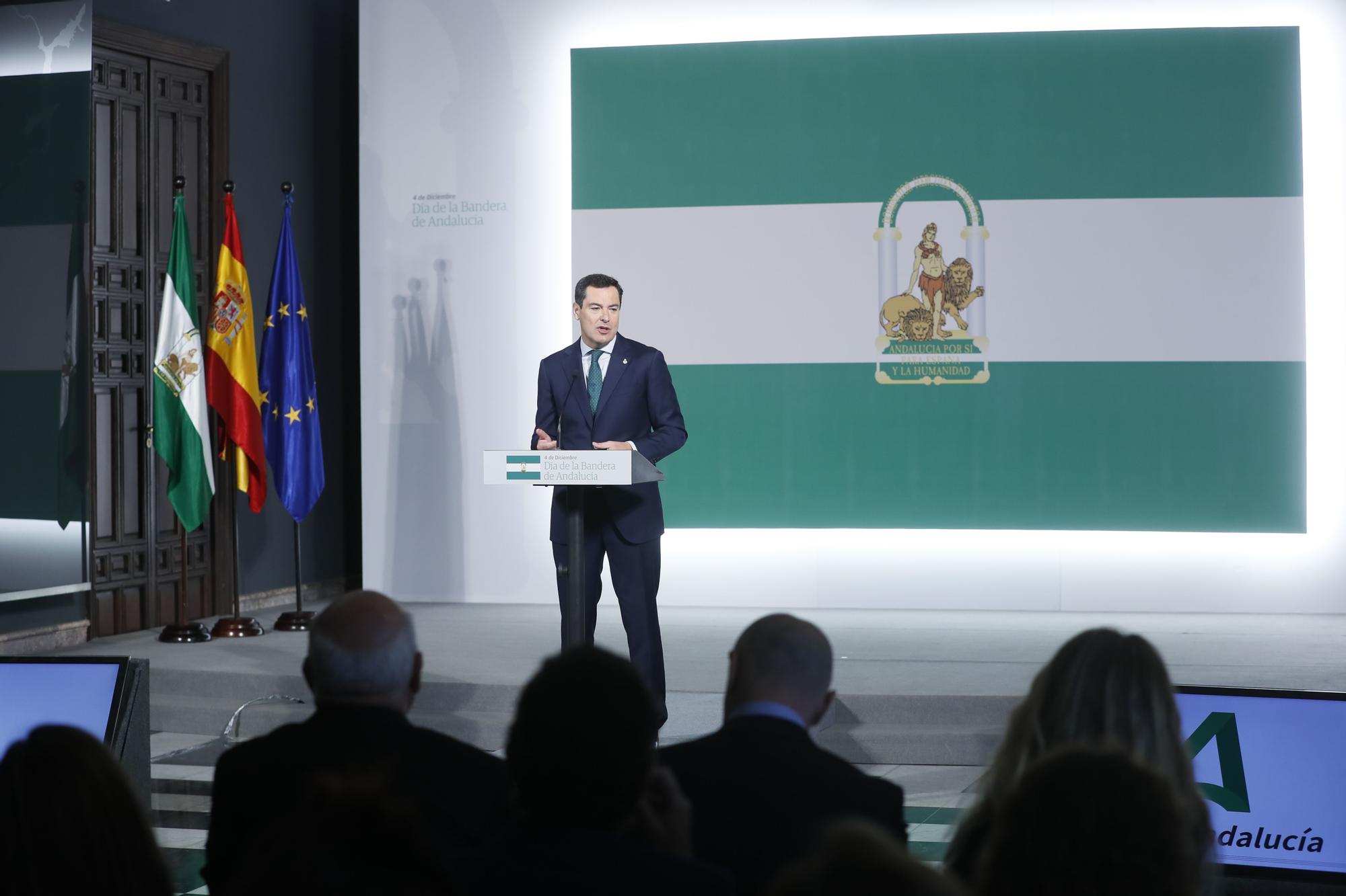 Andalucía celebra este domingo su primer Día de la Bandera el 4 de diciembre