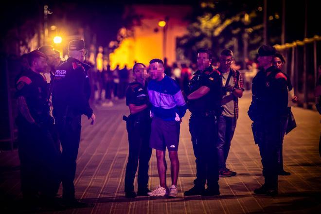 Noche de detenciones en La Mercè