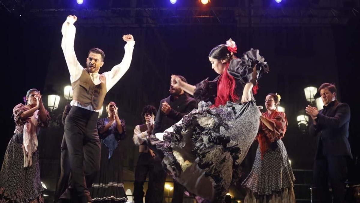 Actuación de la última Noche Blanca del Flamenco en 2019.