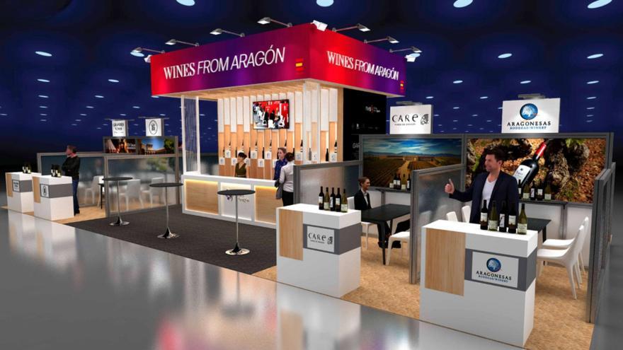 El vino aragonés se presenta en la principal feria de Asia con un expositor agrupado por Arex