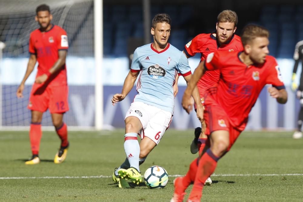 Las mejores imágenes del duelo entre el Celta y la Real Sociedad en el primer partido de Liga en Balaídos.