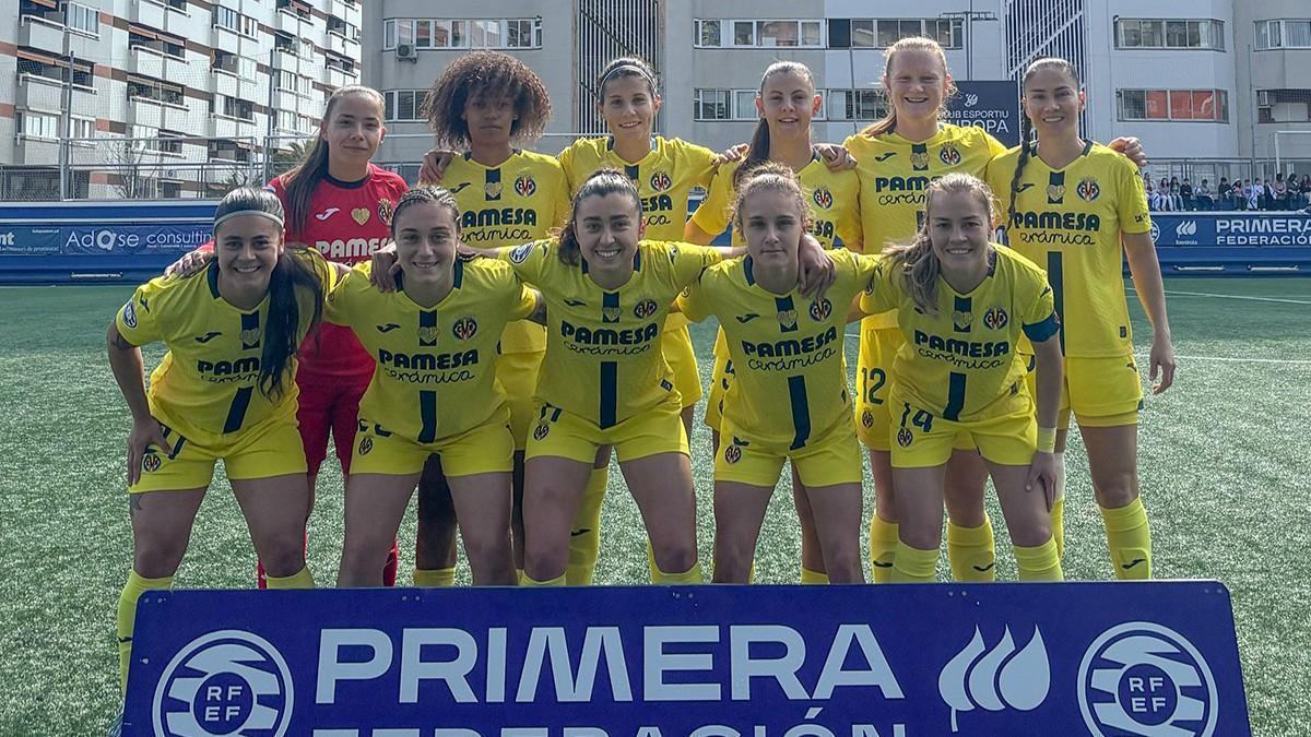 Once que presentó el Villarreal femenino en el empate (1-1) en el campo ...