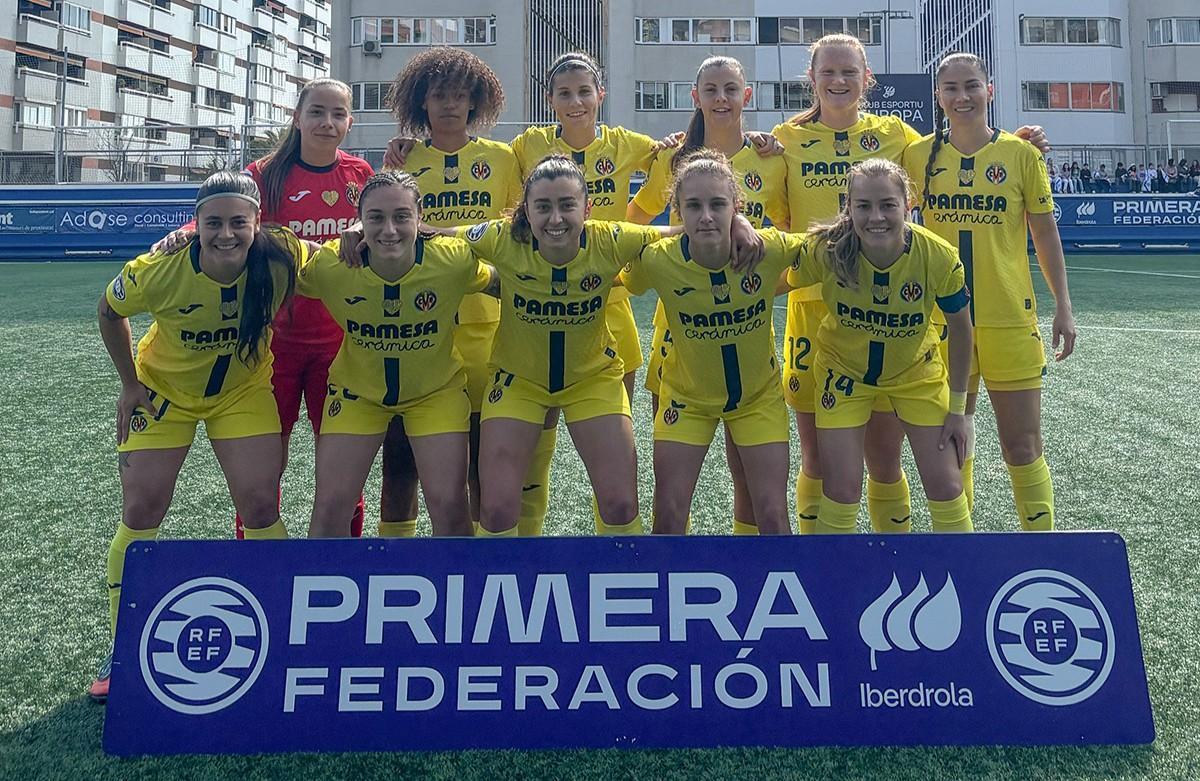Once que presentó el Villarreal femenino en el empate (1-1) en el campo del Europa.