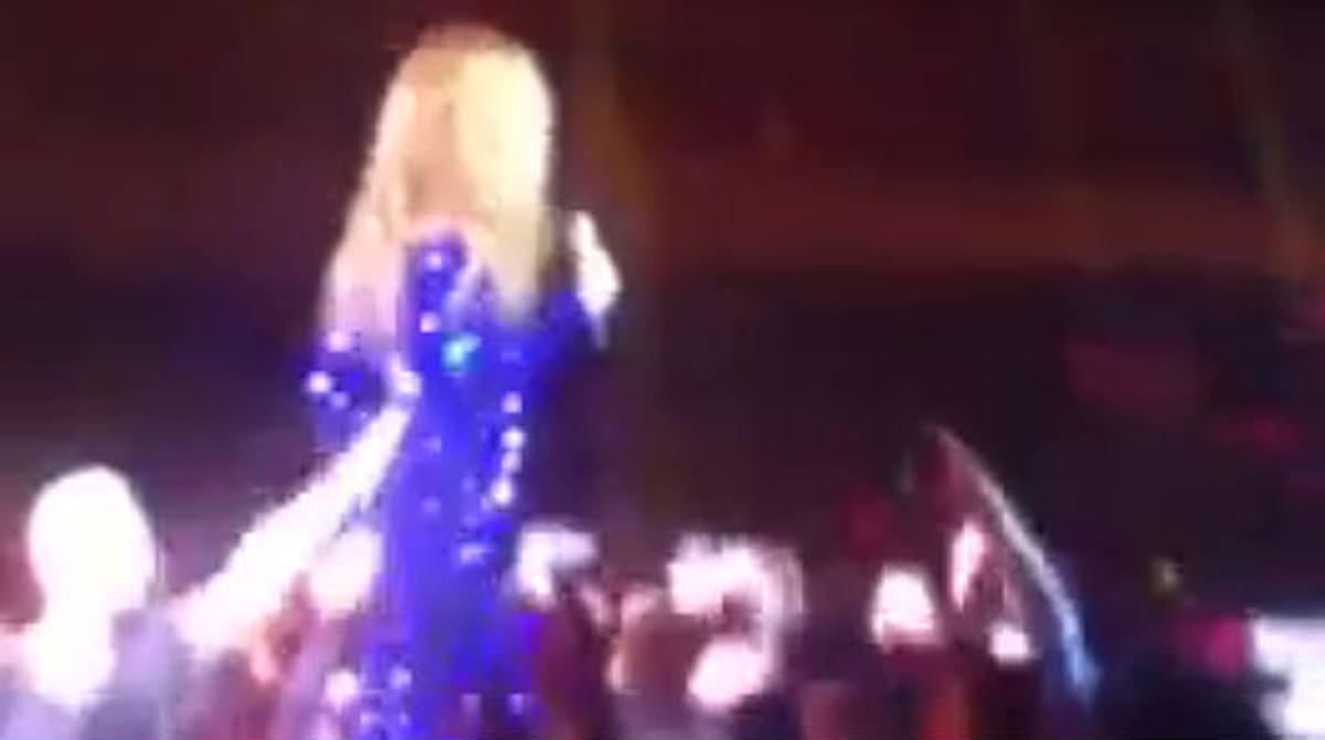 La cantant va decidir expulsar el fan del concert després de l’incident.