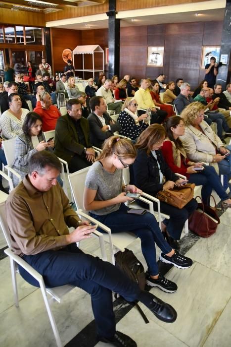 07/05/2019 LAS PALMAS DE GRAN CANARIA. .Los candidatos de los principales partidos al Cabildo de Gran Canaria contrastan sus propuestas en un debate organizado or la cadena COPE, en el Real Club Náutico de Gran Canaria. Nueva Canarias, Antonio Morales. JxGC Coalición Canaria, José Miguel Bravo de Laguna. PP AV, Marco Aurelio Pérez. Sí Podemos, Sara Ramírez. PSOE, Luis Ibarra.  Fotógrafa: YAIZA SOCORRO.  | 07/05/2019 | Fotógrafo: Yaiza Socorro