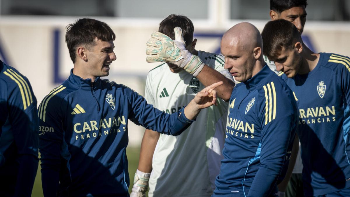 Valery junto a Pau Sans en una sesión de entrenamiento en la Ciudad Deportiva.
