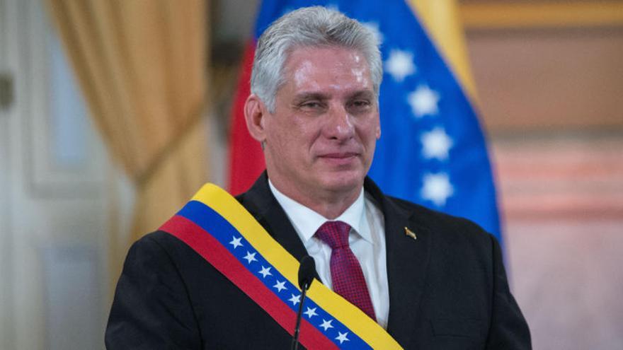 Díaz-Canel, durante una visita a Venezuela.