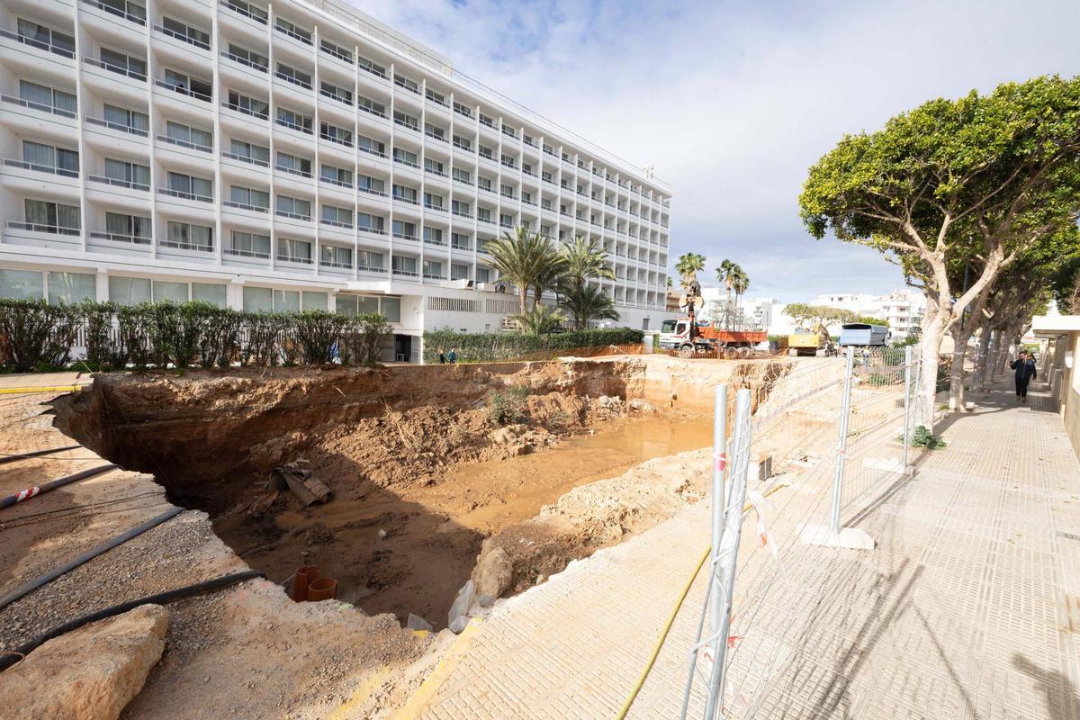 Siguen las obras del tanque de tormentas