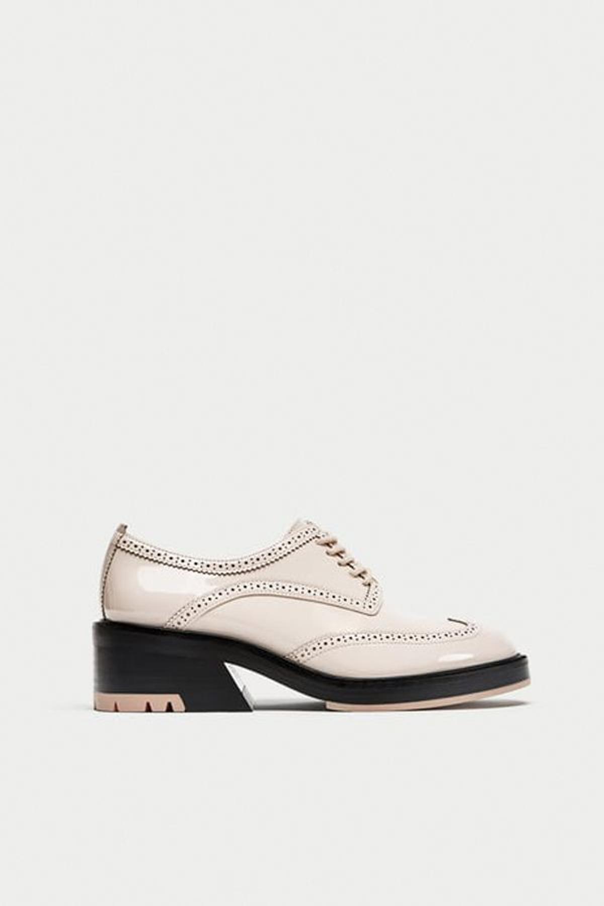 Rebajas 2018: blucher rosa palo de Zara