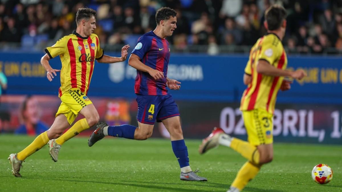 Álvaro Cortés jugó a un gran nivel ante el Sant Andreu