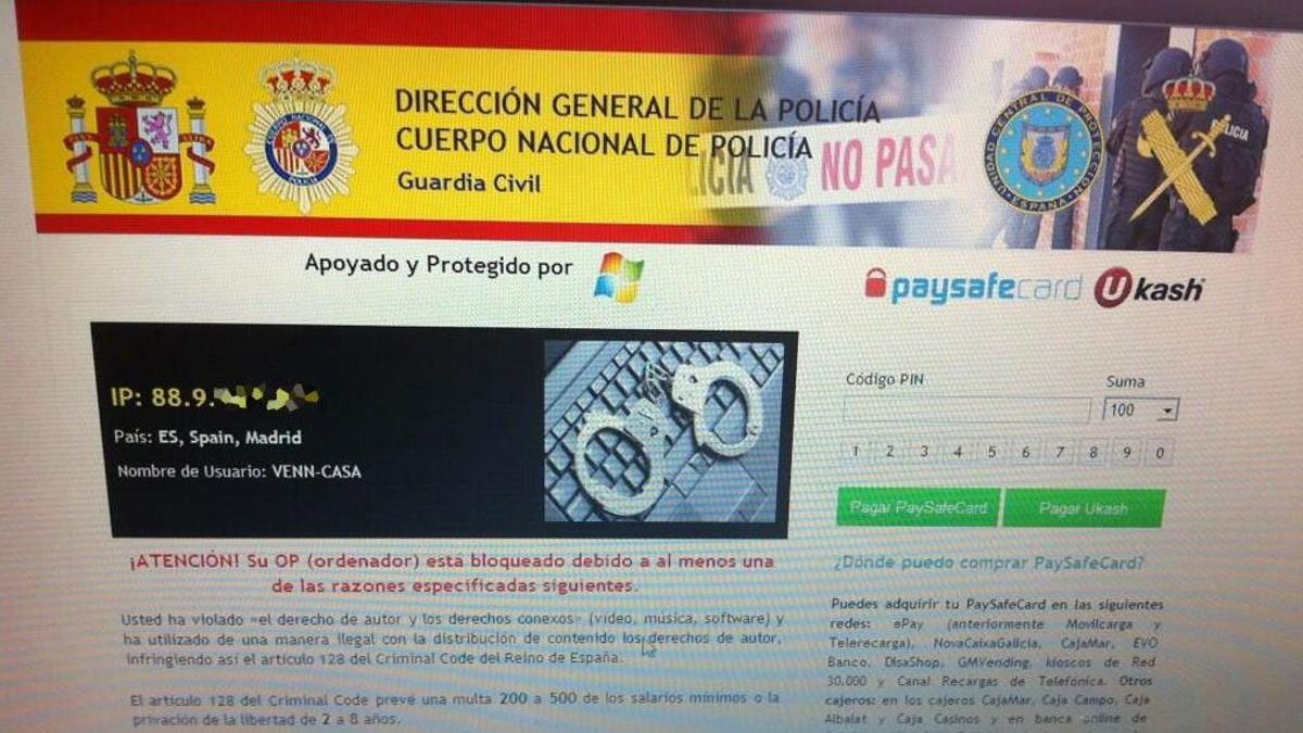 ALERTA DE DOS NUEVAS OLEADAS DE VIRUS QUE SUPLANTAN A LA POLICÍA PARA ESTAFAR