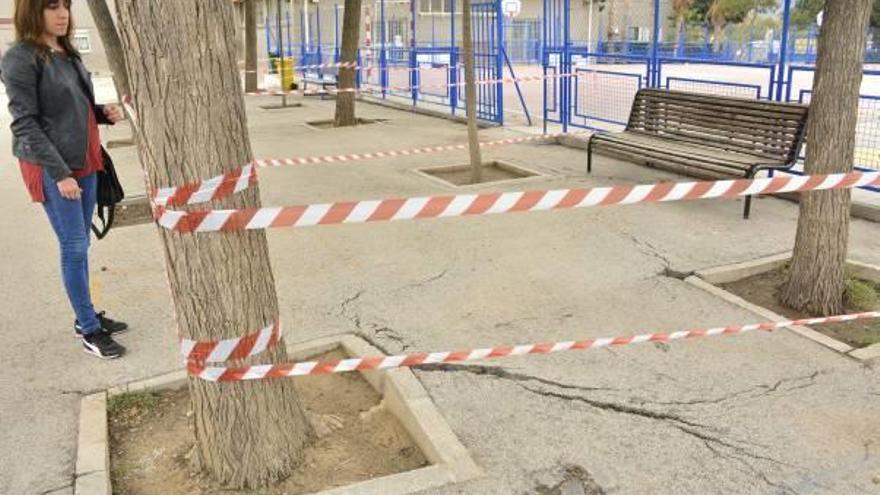 Obras en el colegio Juan y Rico.