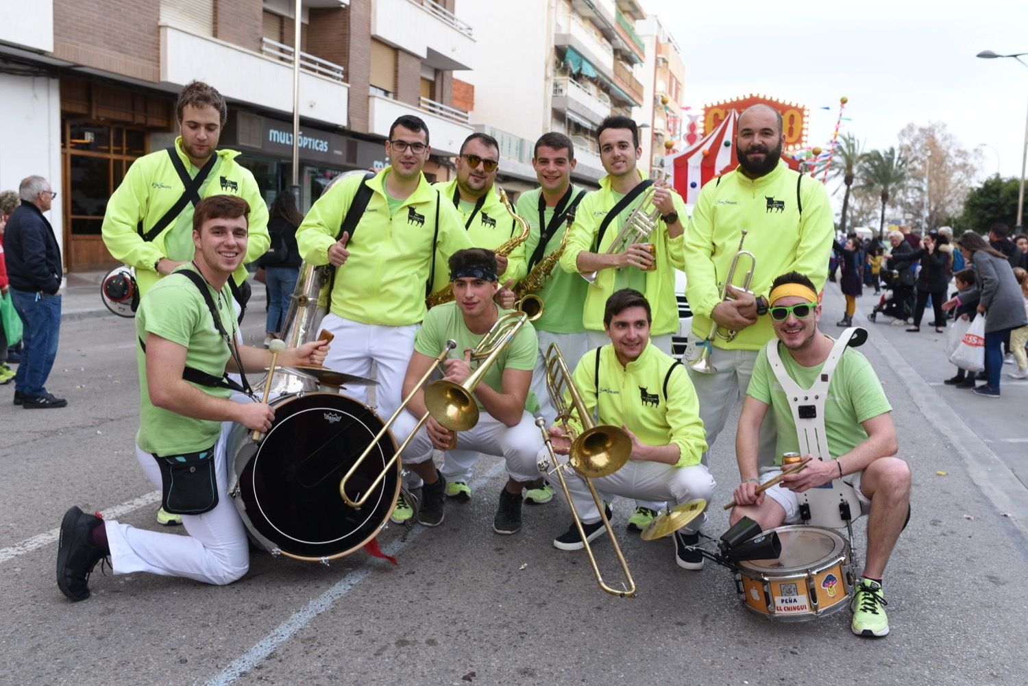 Cabalgata fallera de 2020 en el Port de Sagunt.