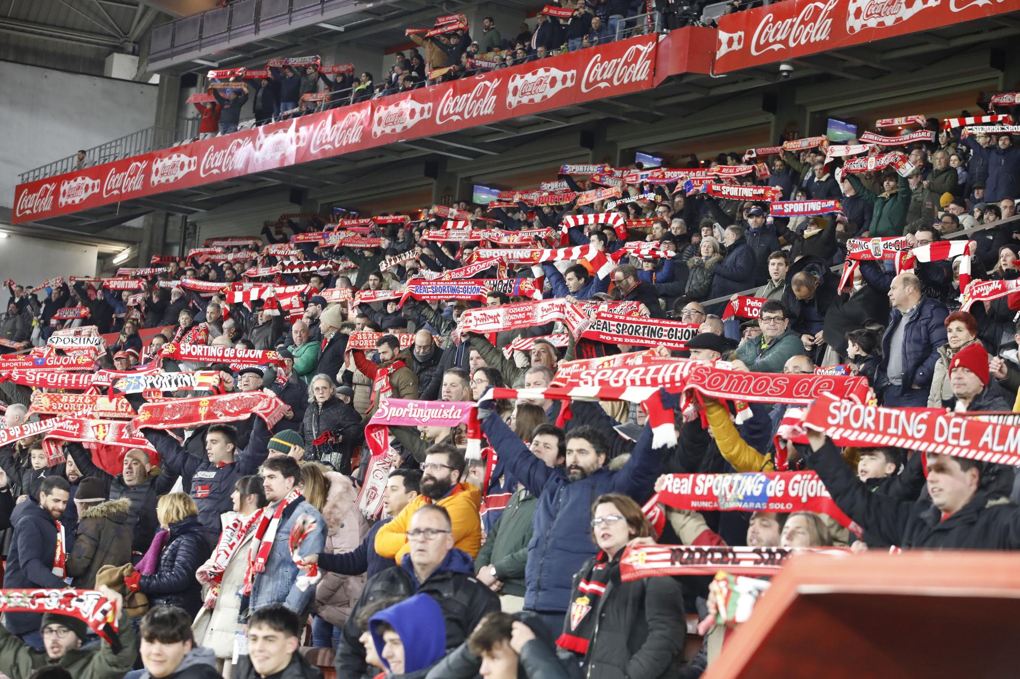 Así se vivió el encuentro entre el Sporting y el Tenerife