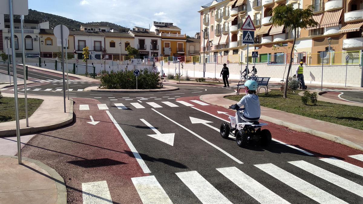 El nuevo parque infantil de tráfico ya ha empezado a funcionar.