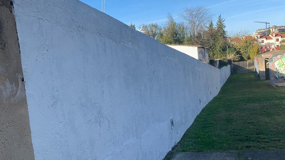 El muro para los grafitis.