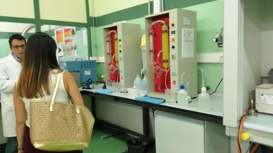 Instalaciones del interior del Laboratorio Insular de Vinos de Tenerife.